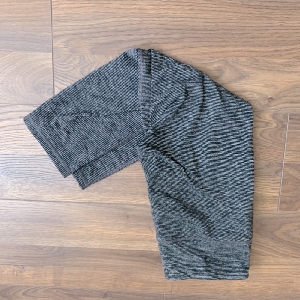 Pinstripe cropped leggings